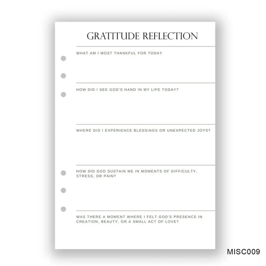 Gratitude Journaling Page - Paper products