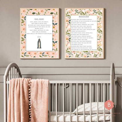 Hail Mary Catholic Art 12x16 - Posters Prints & Visual Artwork