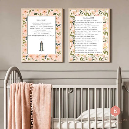 Hail Mary Catholic Art 12x16 - Posters Prints & Visual Artwork