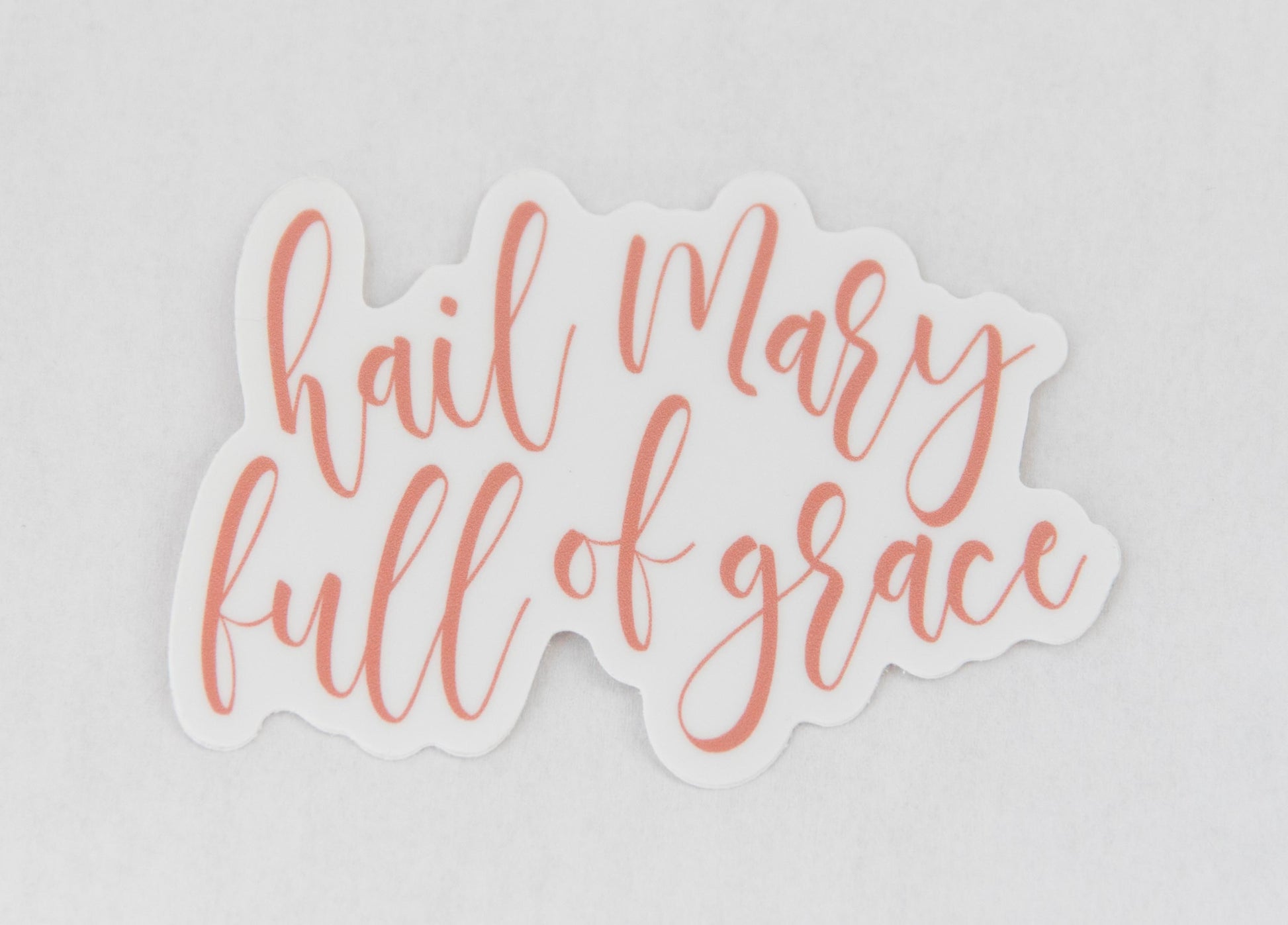 Hail Mary Sticker Catholic Vinyl Sticker - sticker