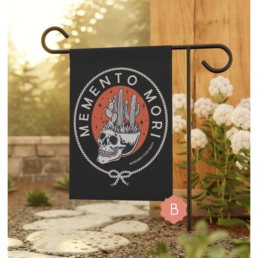 Halloween Catholic Garden Flag - 12’’ × 18’’ - Home Decor