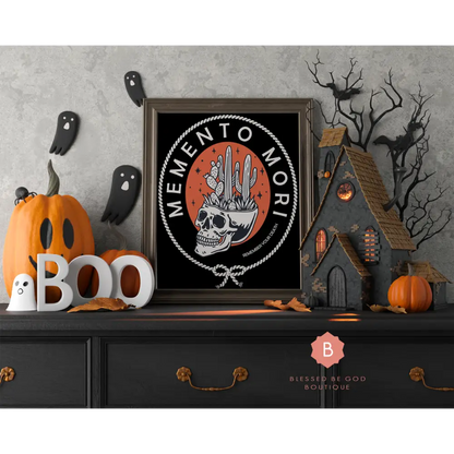 Halloween Print Memento Mori