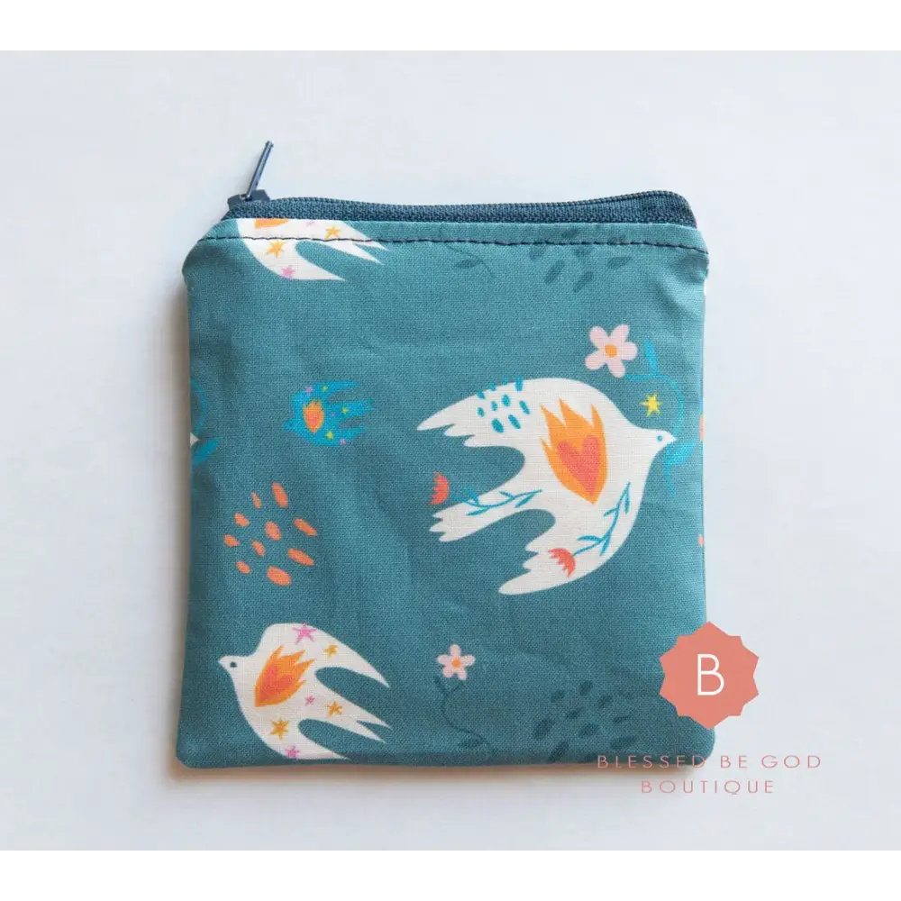 Holy Spirit Catholic Rosary Holder Coin Purse Veil Purse Rosary case - rosary pouch