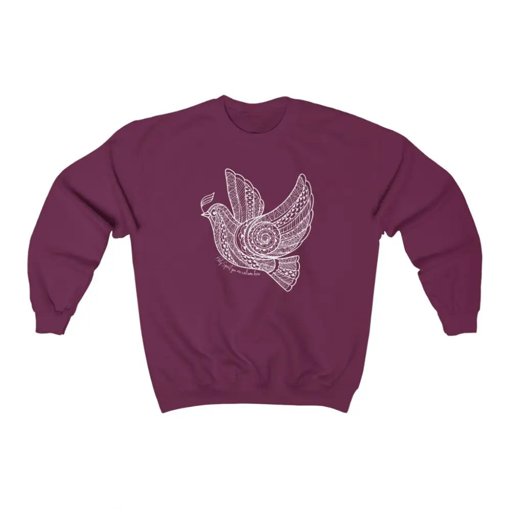 Holy Spirit Catholic Sweatshirt - S / Maroon - Sweatshirt