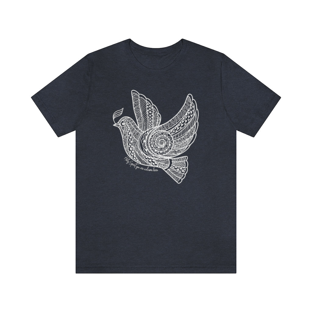 Holy Spirit Catholic t-shirt - Heather Navy / L - T-Shirt