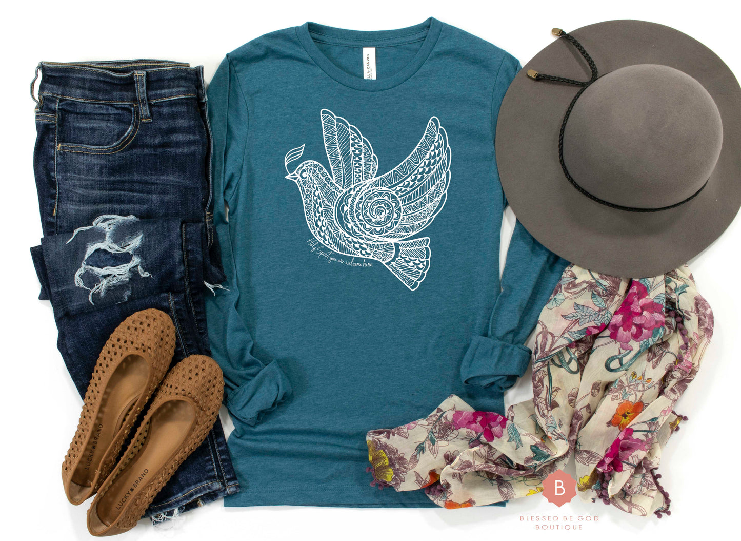 Holy Spirit Catholic t-shirt Long Sleeve - T-Shirt