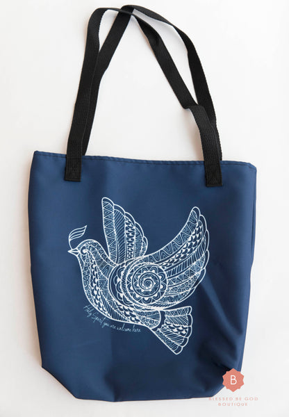 Holy Spirit Tote Bag Catholic Tote - RTS - tote