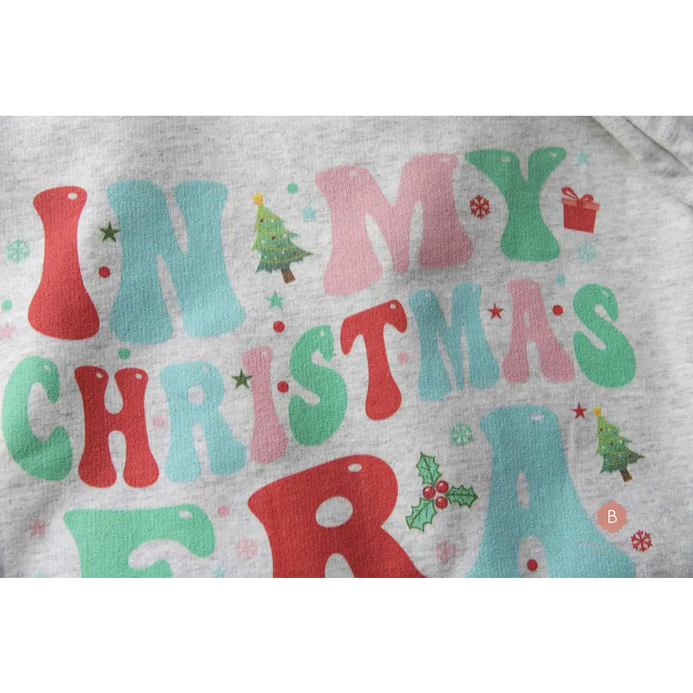 In My Christmas Era Catholic Colorful Graphic Sweatshirt - Sweatshirt