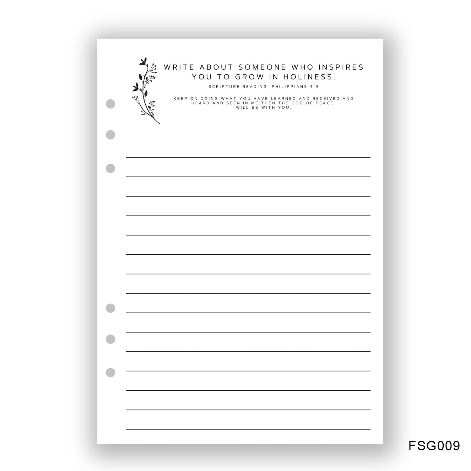 Inspiration Journaling Page - Paper products