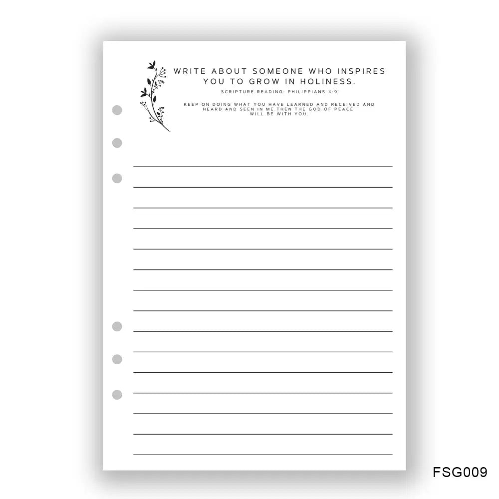 Inspiration Journaling Page - Paper products