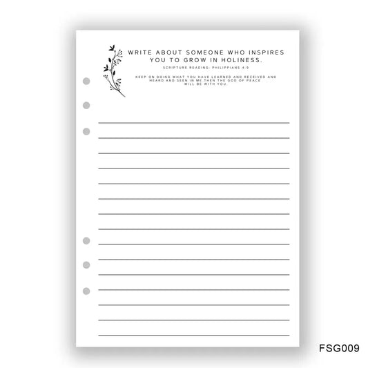 Inspiration Journaling Page - Paper products