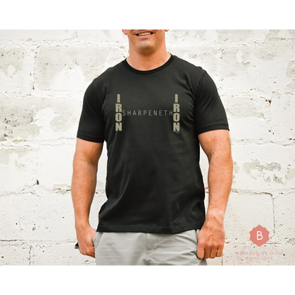 Iron Sharpens Iron Men’s Catholic t-shirt