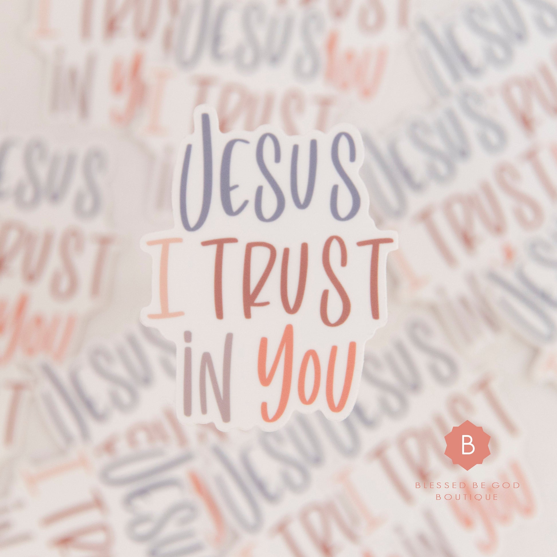 Jesus I Trust in You Sticker - sticker