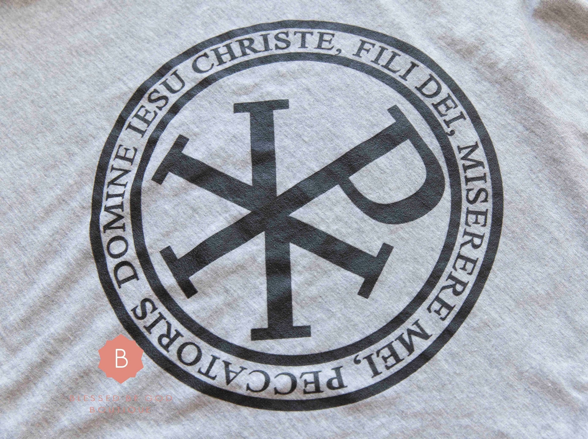 Jesus Prayer Men’s Catholic t-shirt Chi-Rho - T-Shirt