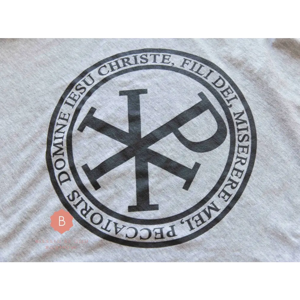 Jesus Prayer Men’s Catholic t-shirt Chi-Rho - T-Shirt