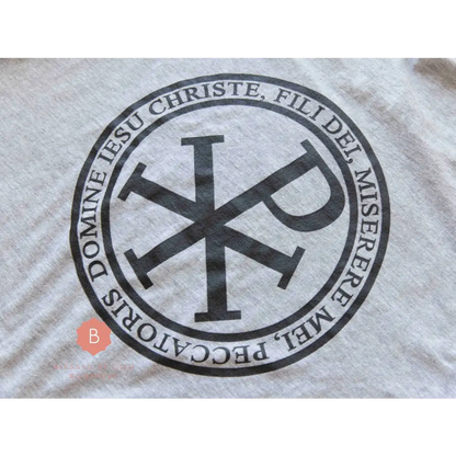 Jesus Prayer Men’s Catholic t-shirt Chi-Rho - T-Shirt