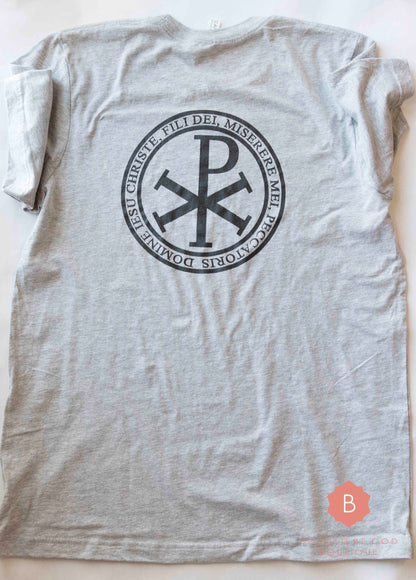 Jesus Prayer Men’s Catholic t-shirt Chi-Rho - T-Shirt
