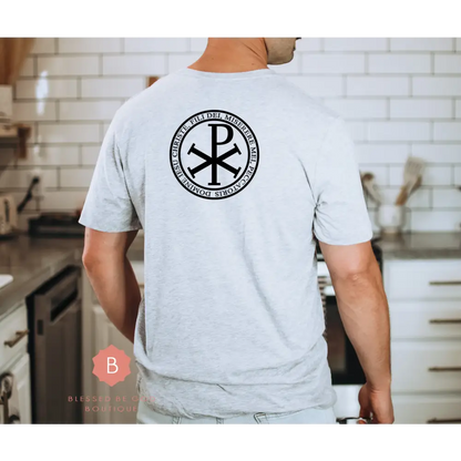 Jesus Prayer Men’s Catholic t-shirt Chi-Rho - T-Shirt