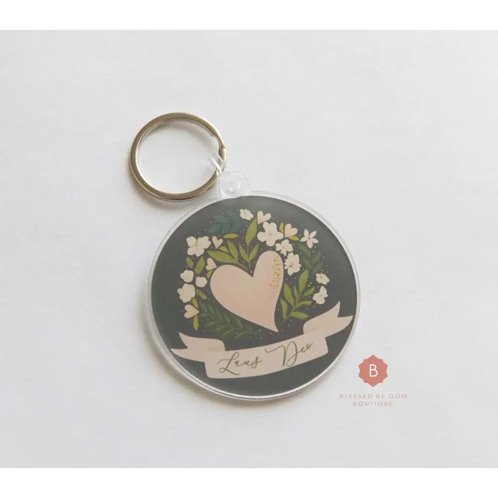 Laus Deo Catholic Acrylic Keychain - Keychains