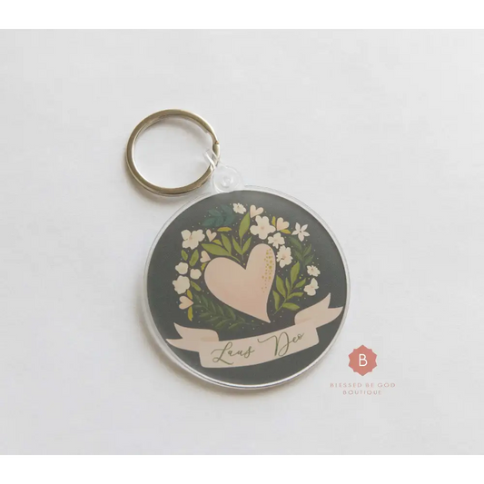 Laus Deo Catholic Acrylic Keychain - Keychains