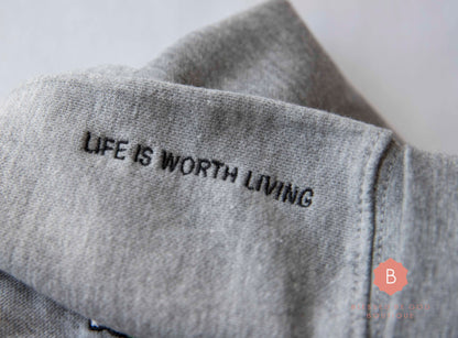 Life is Worth Living Catholic Premium Sweatshirt - Sweatshirt