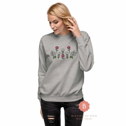 Life is Worth Living Catholic Premium Sweatshirt - Sweatshirt
