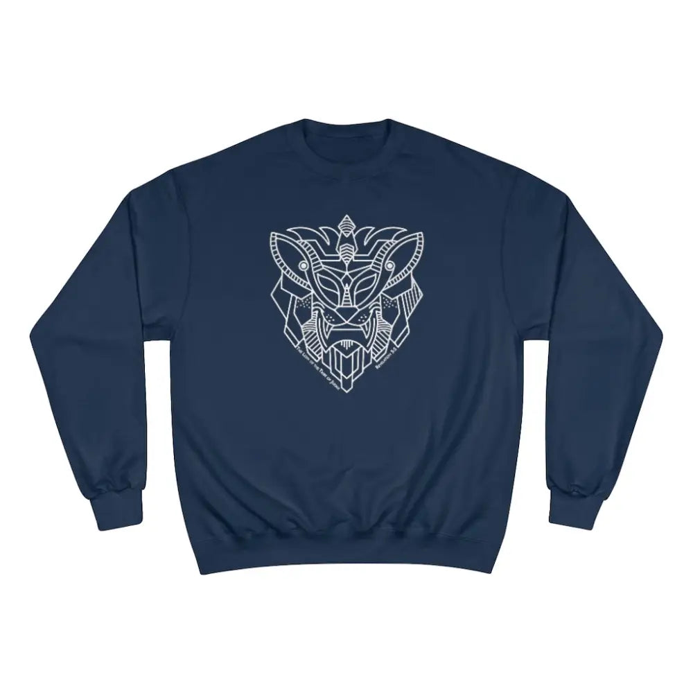 Lion of the Tribe of Judah men’s sweatshirt Champion - Navy / 3XL - Sweatshirt