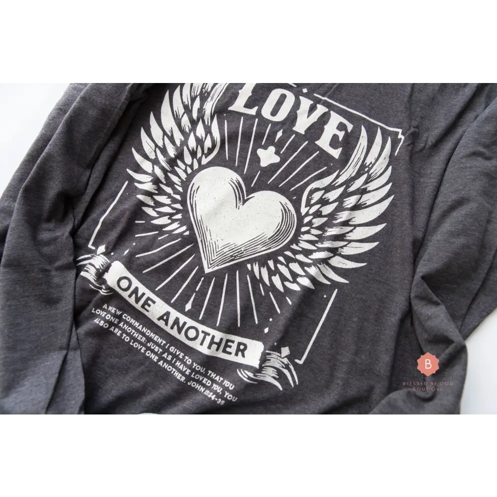 Love One Another Catholic Long Sleeve Tee Shirt - T-Shirt