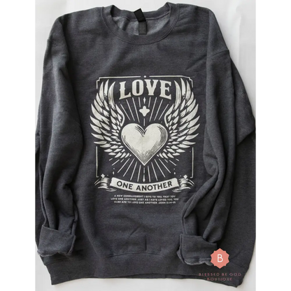 Love One Another Catholic Sweatshirt - Sweatshirt