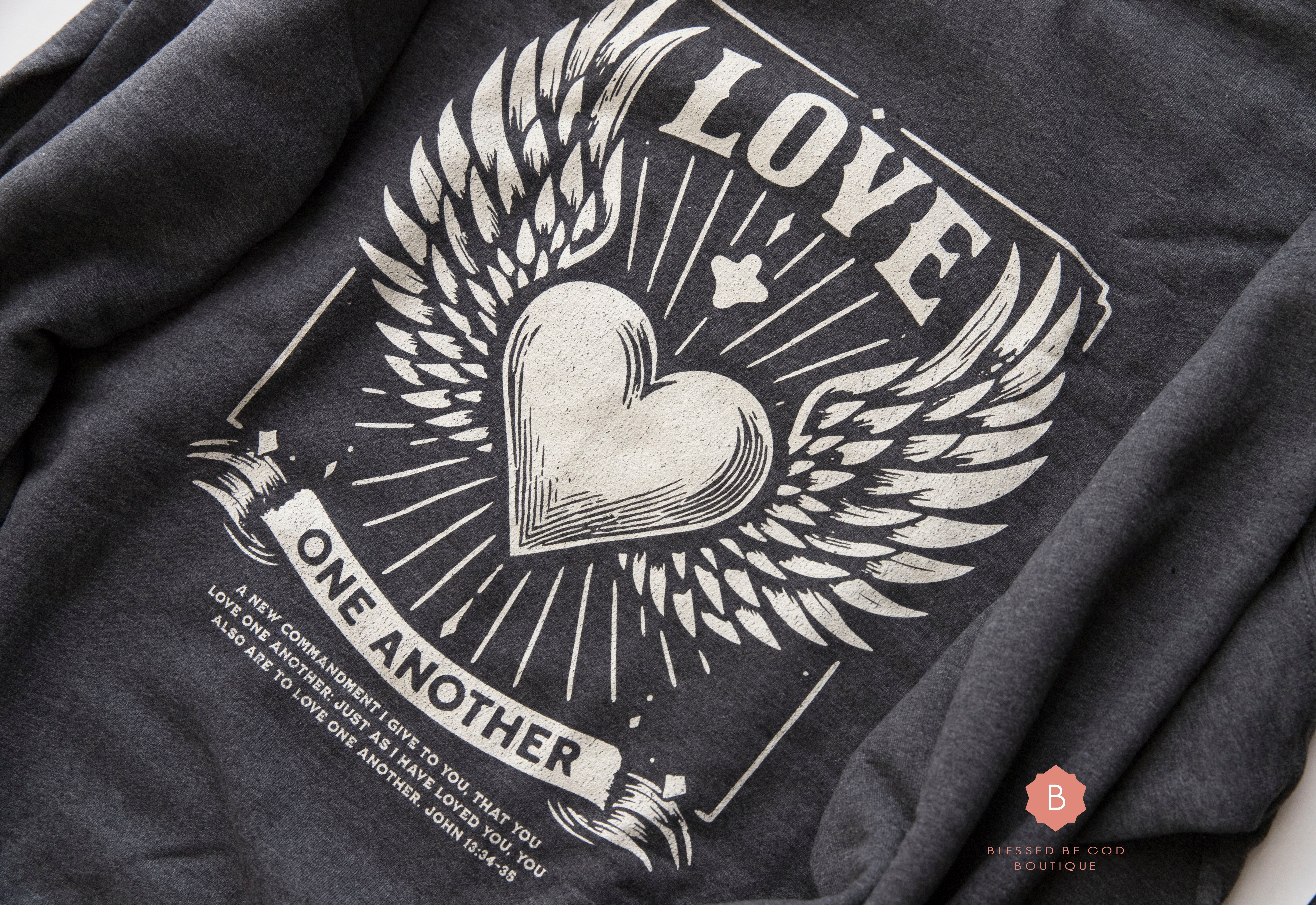 W1175◆ゴルチエ ハンカチ キリスト教 LOVE ONE ANOTHER Love One Another Catholic Sweatshirt – blessedbegodboutique