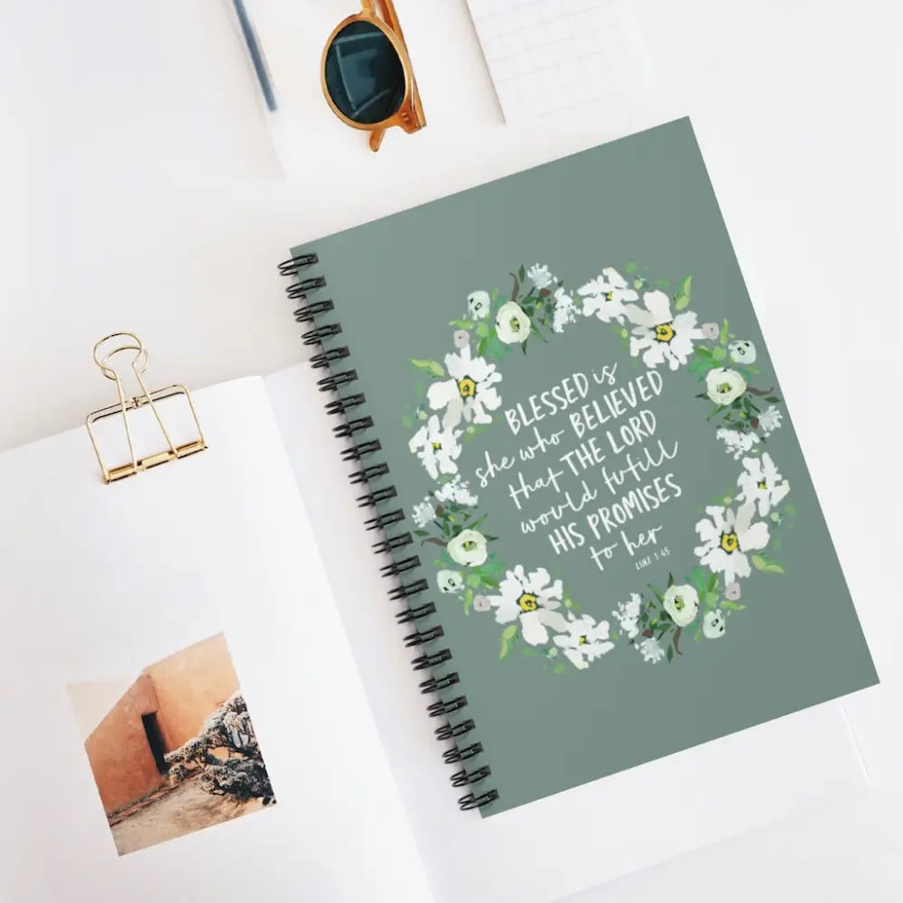 Luke 1:45 Catholic Notebook - One Size - Paper products
