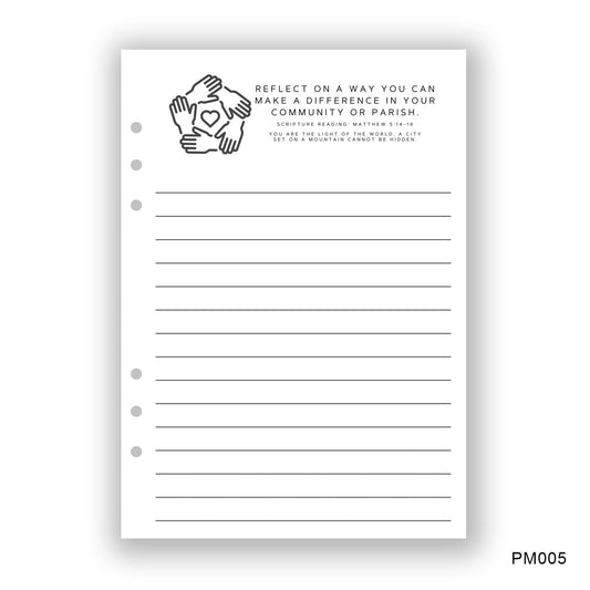 Make a Difference Journaling Page - Paper products