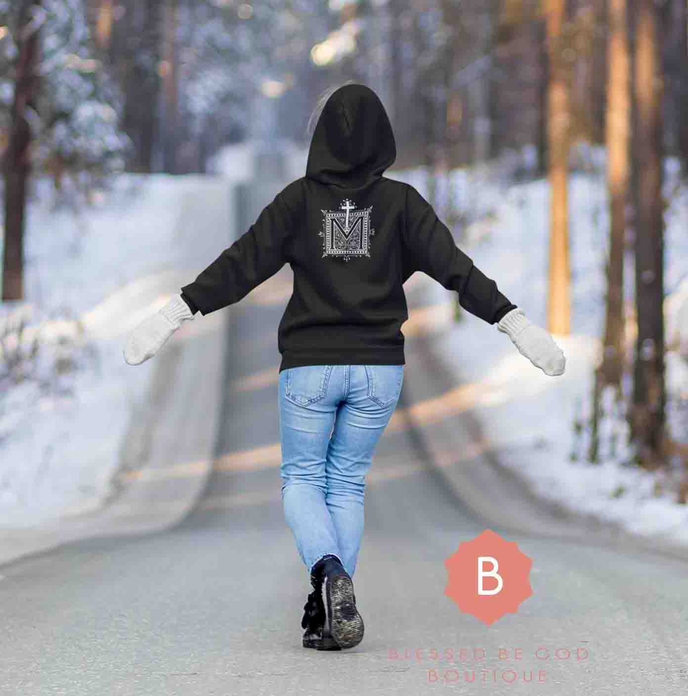 Marian Auspice Catholic Sweatshirt - Hoodie