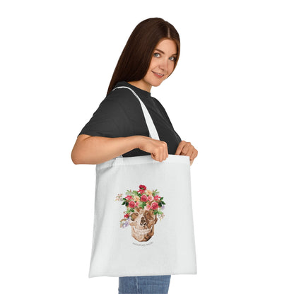 Memento Mori Catholic Cotton Tote Bag - One size / White - Bags