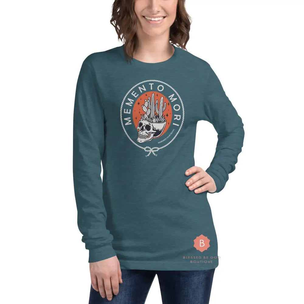 Memento Mori Catholic t-shirt long sleeve - T-Shirt