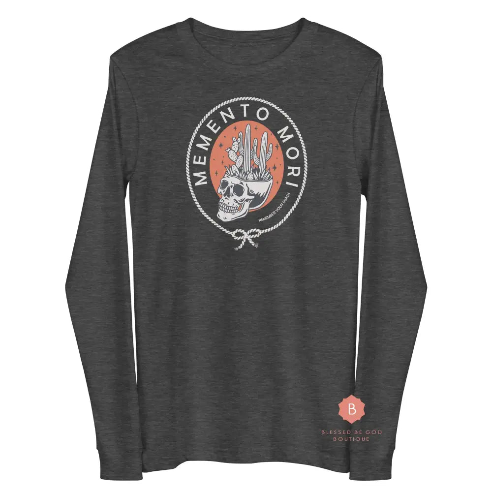 Memento Mori Catholic t-shirt long sleeve - T-Shirt