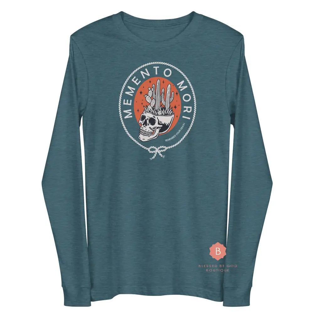 Memento Mori Catholic t-shirt long sleeve - T-Shirt