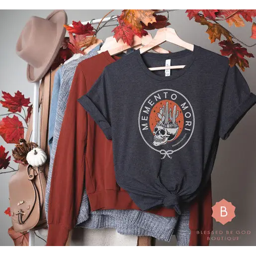 Memento Mori Catholic t-shirt - Shirts & Tops