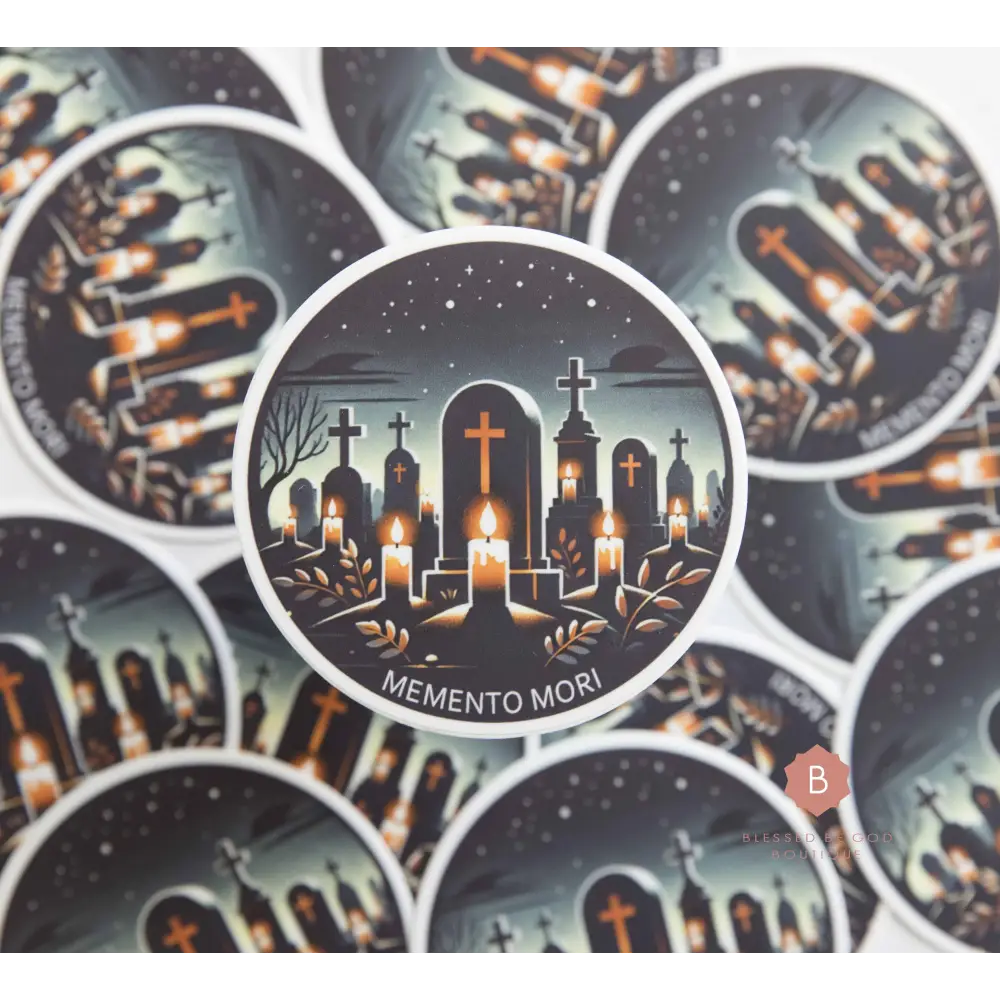 Memento Mori Catholic Vinyl Sticker - sticker