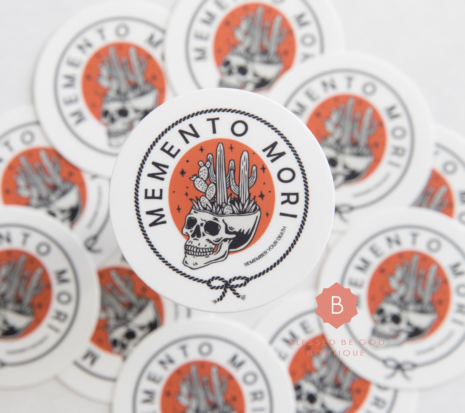Memento Mori Catholic Vinyl Sticker - sticker