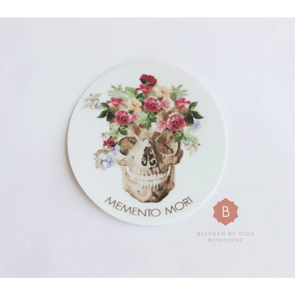 Memento Mori Sticker Catholic Vinyl Sticker - sticker