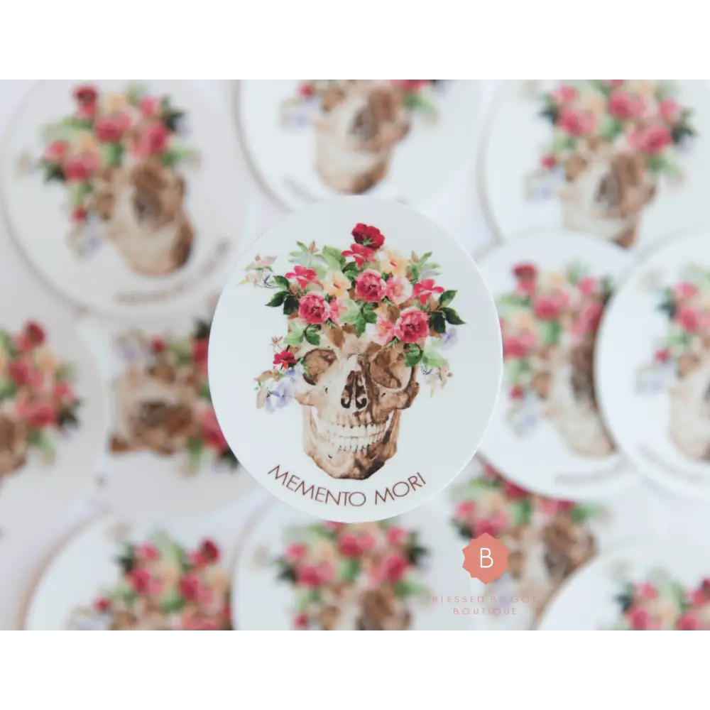 Memento Mori Sticker Catholic Vinyl Sticker - sticker