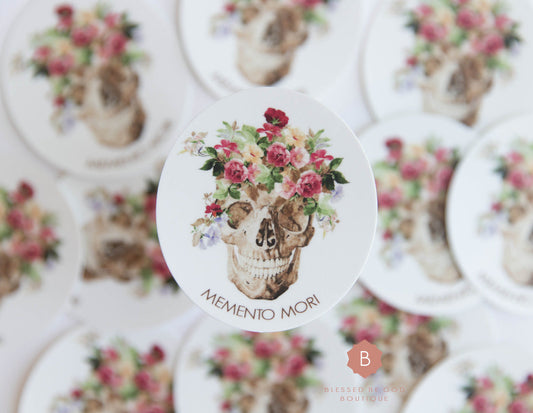 Memento Mori Sticker Catholic Vinyl Sticker - sticker