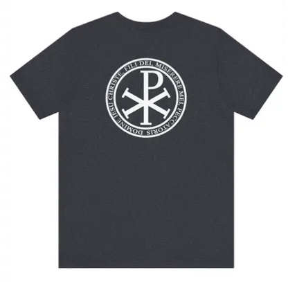 Men’s Catholic t-shirt Jesus Prayer Chi Rho Navy - RTS - T-Shirt