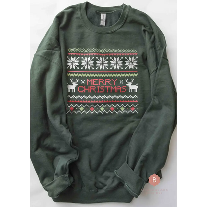 Merry Christmas Sweater Catholic Sweatshirt - Sweatshirt
