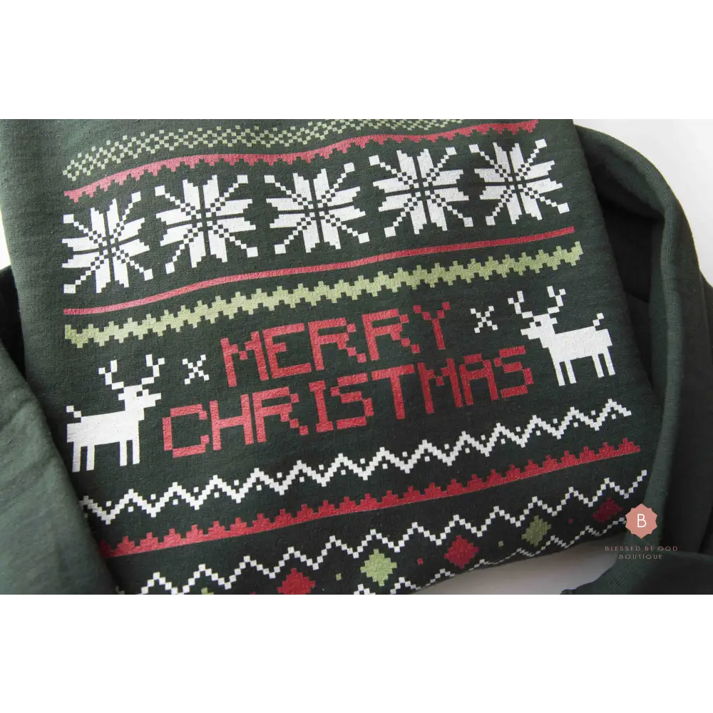 Merry Christmas Sweater Catholic Sweatshirt - Sweatshirt