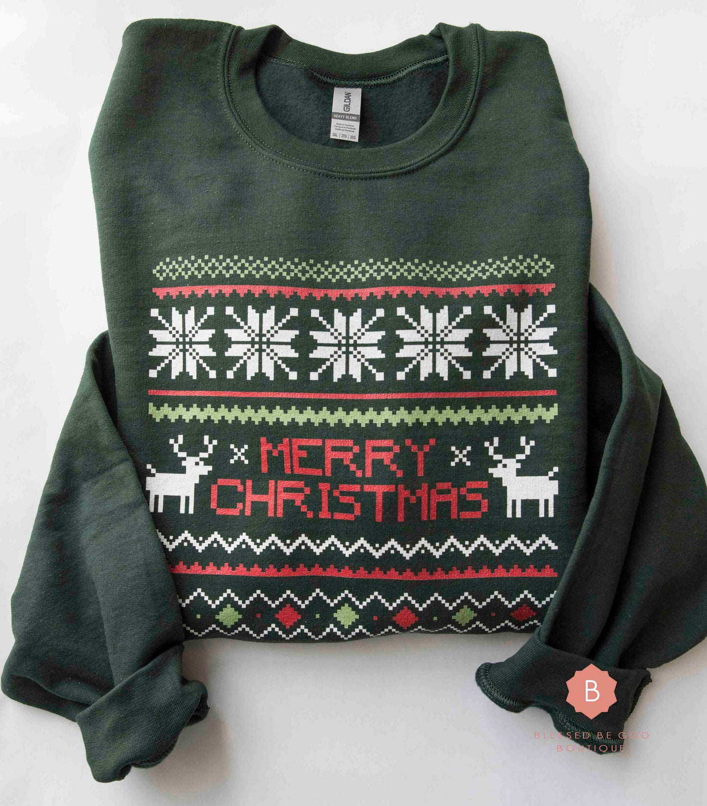 Merry Christmas Sweater Catholic Sweatshirt - Sweatshirt