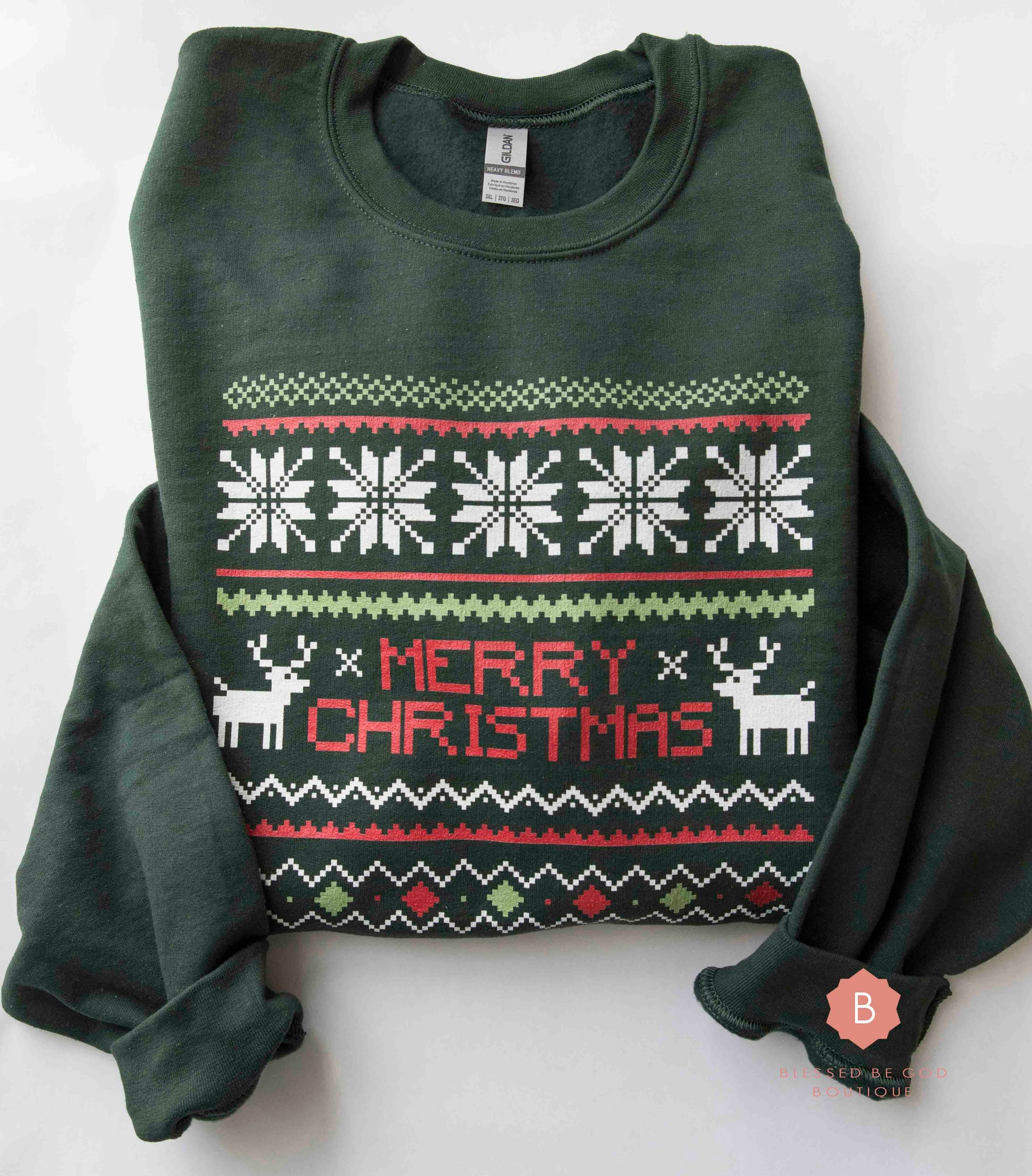 Merry Christmas Sweater Catholic Sweatshirt - Sweatshirt