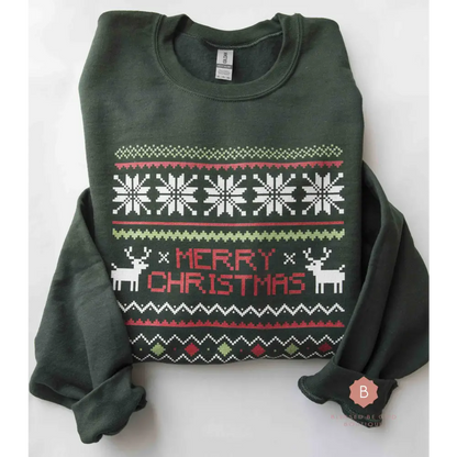Merry Christmas Sweater Catholic Sweatshirt - Sweatshirt