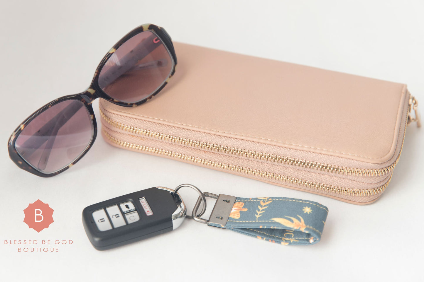 Mini Catholic Fabric Keychain Adoration - Keychains